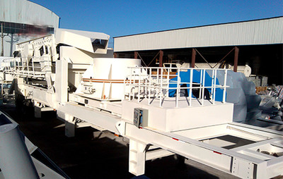 J150tph mobile VSI crusher