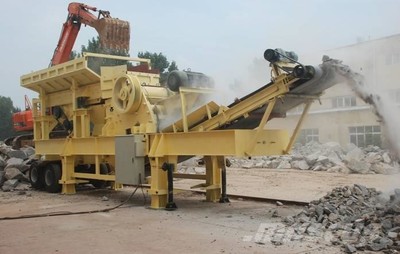 Tire Mobile jaw crusher  