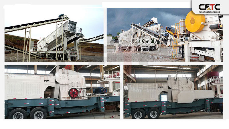 tire mobile impact crusher