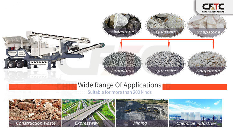 tire mobile impact crusher